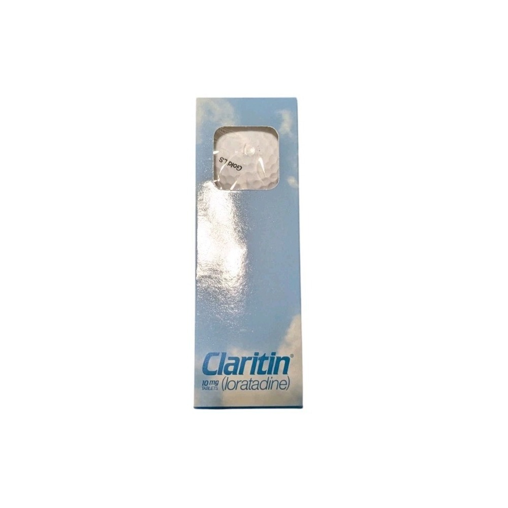 Claritin Drug Rep Collectible Golf Balls Pharmaceutical Ad Pinnacle 3 Balls